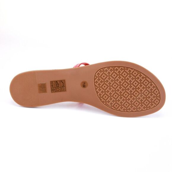 NIB Tory Burch GABRIEL Flats Thong Sandals in Brilliant Red - Picture 11 of 11